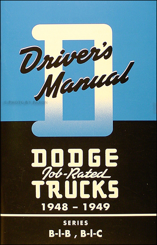 1948-1949 Dodge B-1 Pickup Truck Owner's Manual Reprint