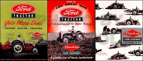 1948-1952 Ford 8N Tractor set of 3 Reprint Sales Brochures
