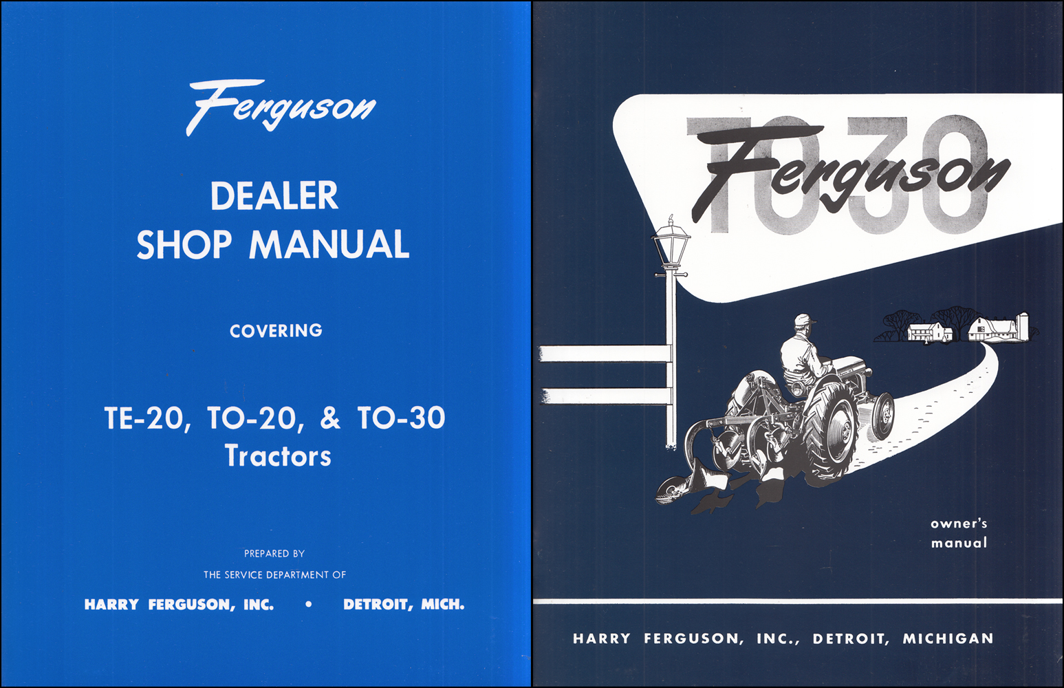 1951-1954 Ferguson TO 30 Set of 2 Reprint Manuals