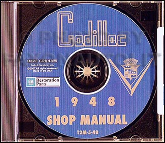 1948 Cadillac Shop Manual on CD-ROM for all models 