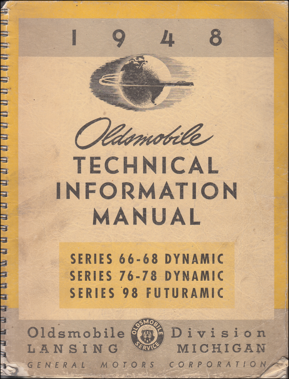 1948 Oldsmobile Technical Information Manual Original