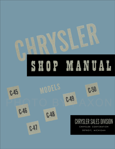 1949-1950 Chrysler Shop Manual Reprint