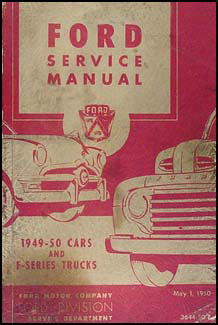 1949-1950 Ford Car/F-Series Truck Repair Manual Original