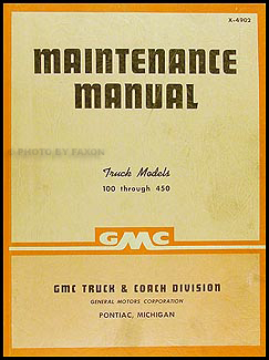 1949-1950 GMC 100-450 Repair Manual Original 