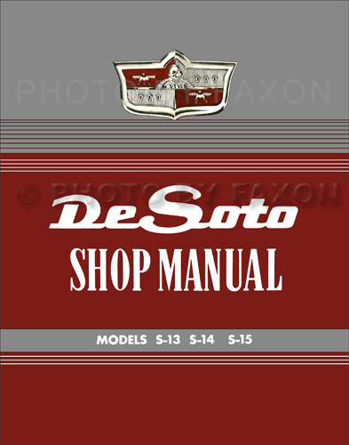 1949-1952 DeSoto De Soto Shop Manual Reprint