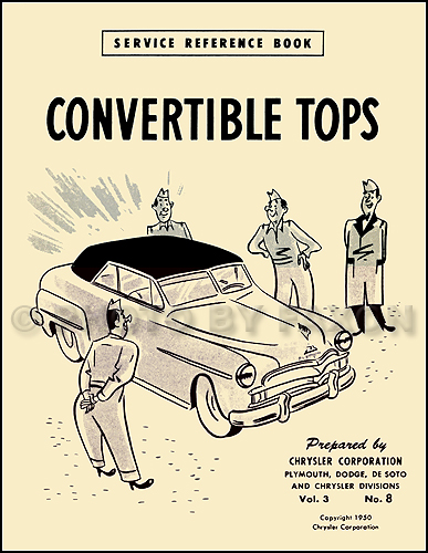 1949-1952 Mopar Convertible Top Training Manual Reprint