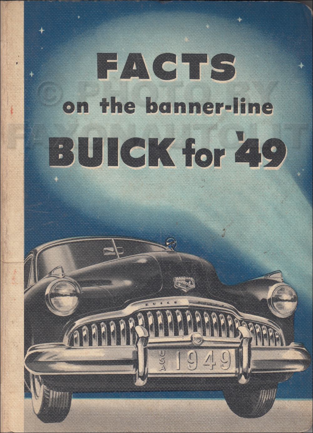 1949 Buick Super and Roadmaster Facts Book Original