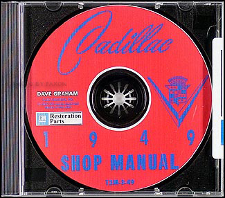 1949 Cadillac Shop Manual on CD-ROM for all models 49