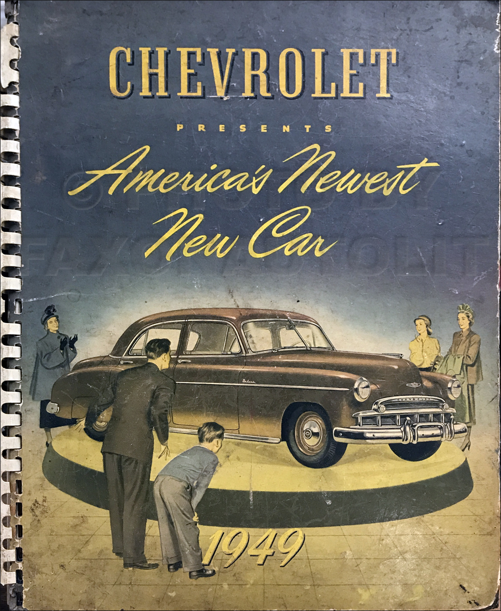1949 Chevrolet Car Color and Upholstery Dealer Album Original