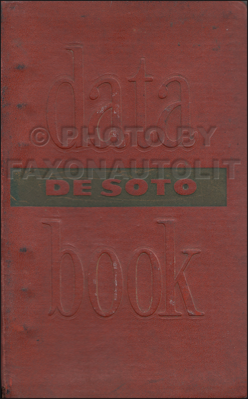1949 Desoto Data Book Original