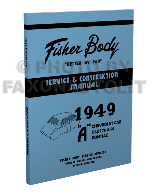 1949 Pontiac Reprint Body Repair Manual