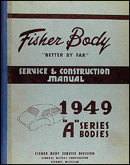 1949 Chevrolet Car Body Repair Manual Original