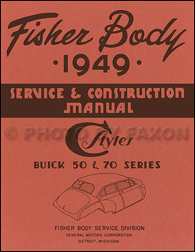 1949 Buick Reprint Body Repair Manual (50 & 70) 