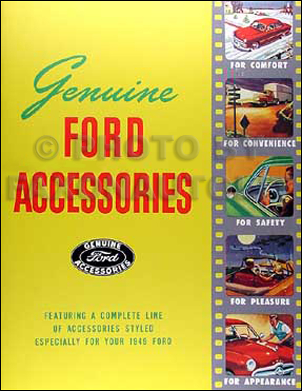 1949 Ford Car Pickup Truck Accessories Catalog Illustrated Reprint