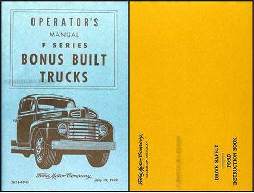 1949 Ford Pickup and Truck Owner's Manual Reprint