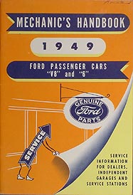 1949 Ford Car Mechanic's Handbook Original
