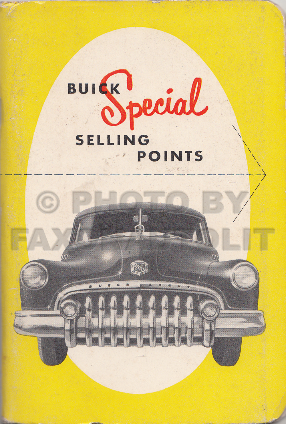 1949 1/2 Buick Special Data Book Original
