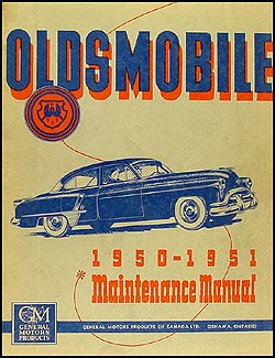 1950-1951 Oldsmobile CANADIAN Repair Manual Original 