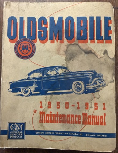 1950-1951 Oldsmobile CANADIAN Repair Manual Original 