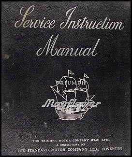 1950-1951 Triumph Mayflower Repair Manual Original