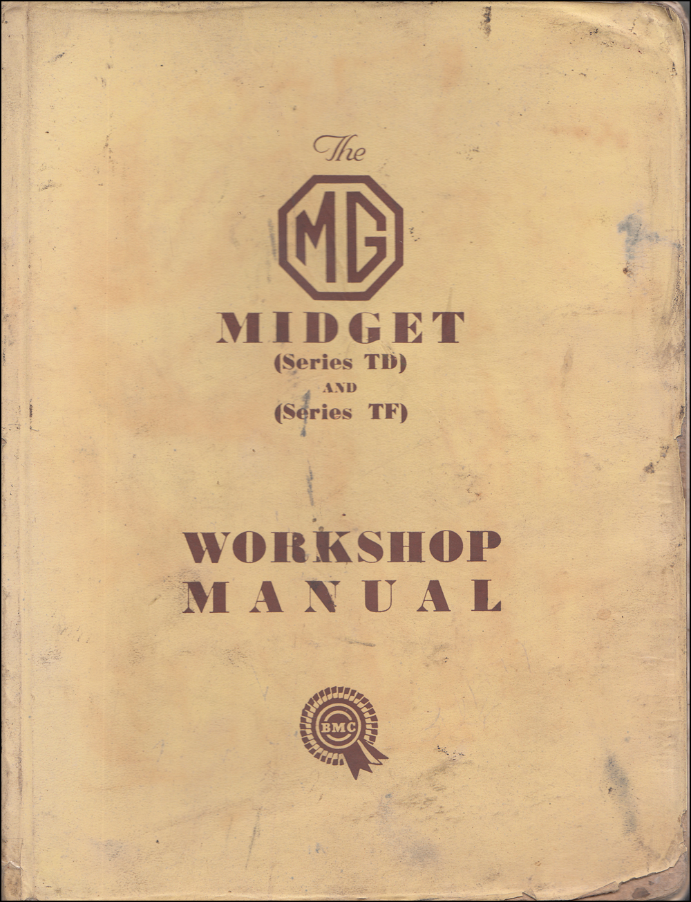 1950-1955 MG Midget TD and TF Repair Manual Original RHD