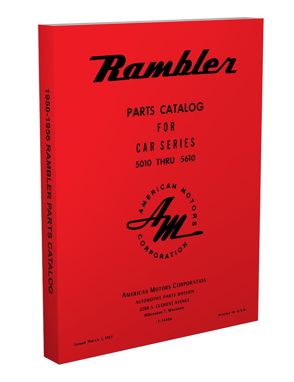 1950-1956 Rambler Illustrated Master Parts Catalog Reprint