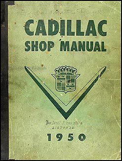 1950 Cadillac Repair Shop Manual Original Deville 61 62 60 Special Fleetwood 75