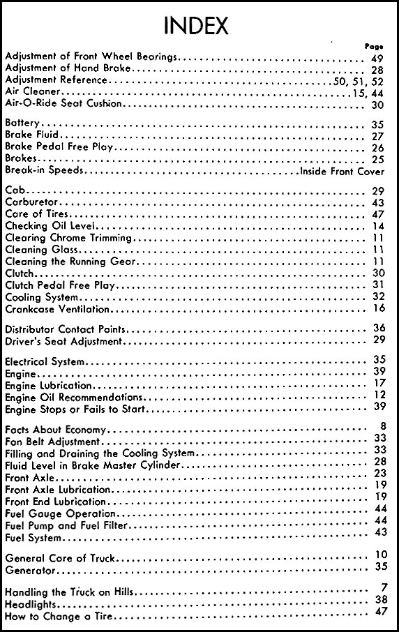 DODGE 1950 Owner's Manual 50 