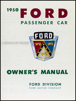 1950 Ford Car Owner's Manual Reprint