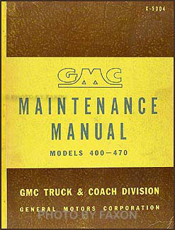 1950-1951 GMC 400-470 Repair Manual Original 