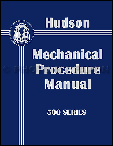 1950 Hudson Shop Manual Reprint 