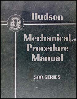 1950 Hudson Shop Manual Original Supplement