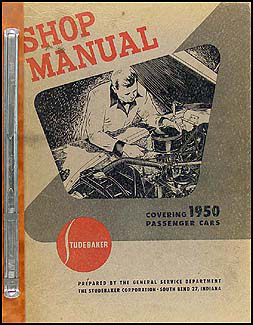 1950 Studebaker Car Shop Manual Original Champion Commander