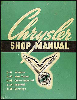 1951-1952 Chrysler complete Shop Manual Original