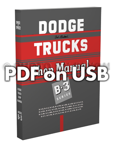 1951-1952-1953 Dodge Pickup & Truck CD-ROM Shop Manual 