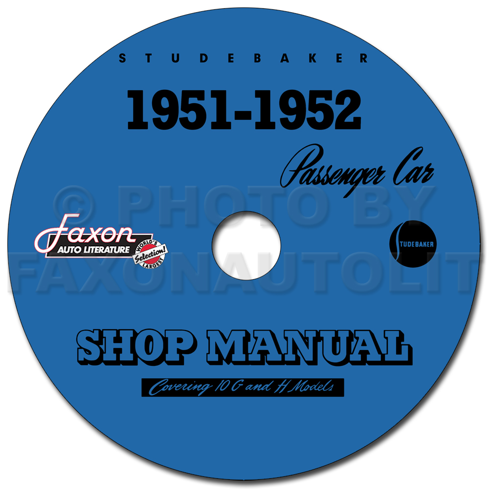 1951-1952 Studebaker Shop Manual Reprint