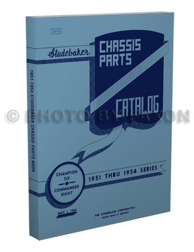 1951-1954 Studebaker Car Mechanical Parts Book Reprint