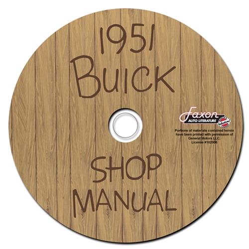 1951 Buick Shop Manual Original