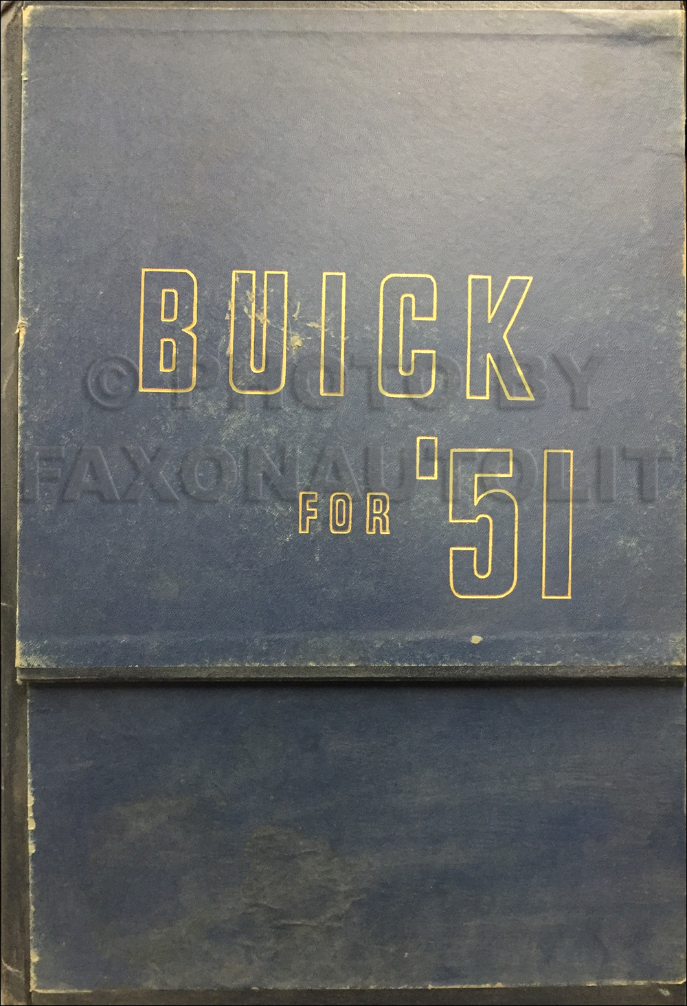 1951 Buick Table Top Dealer Album Original