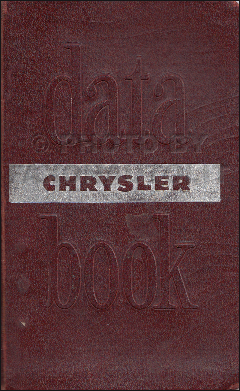 1951 Chrysler Data Book Original