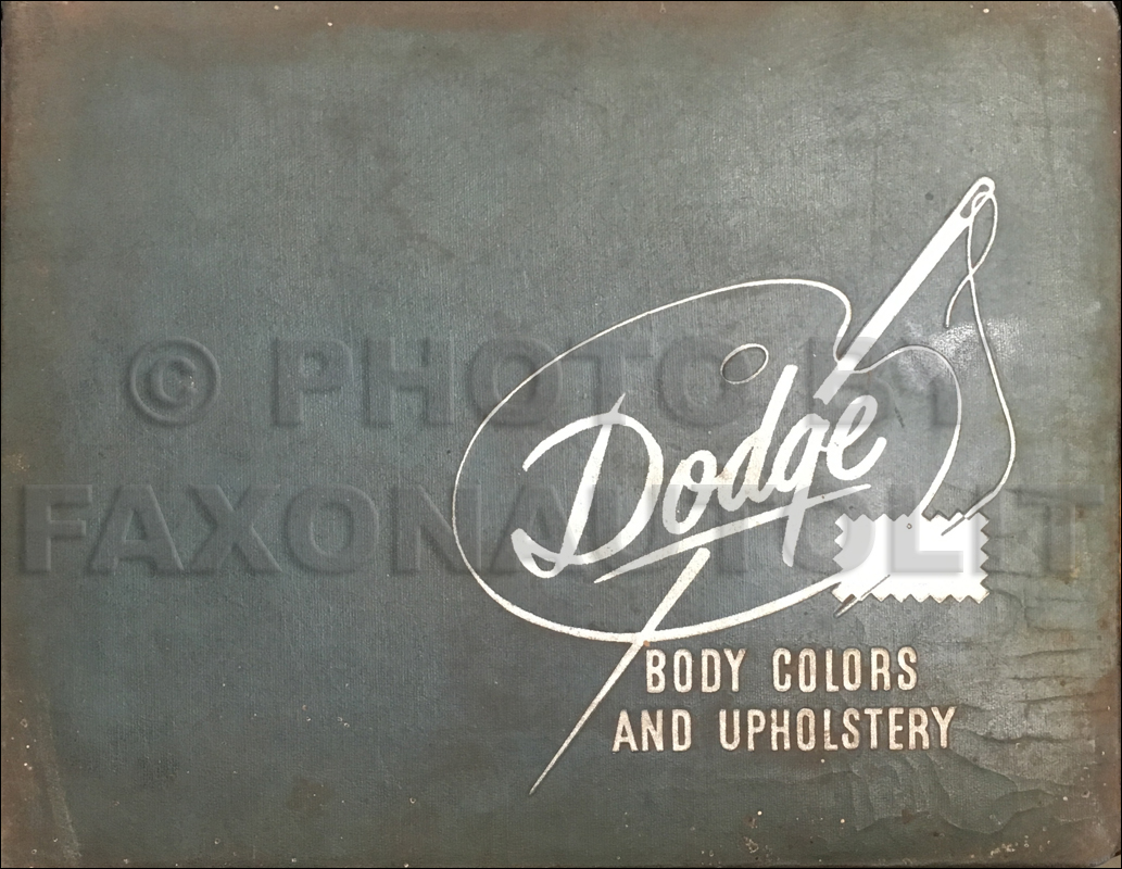 1951 Dodge Color & Upholstery Dealer Album Original