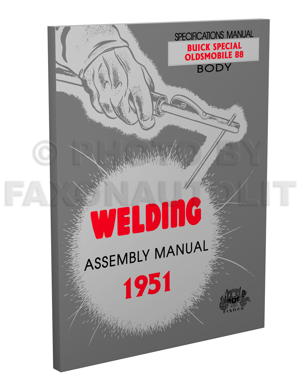 1951 Fisher Body Welding Assembly Manual Reprint - Oldsmobile Super 88 Buick Special