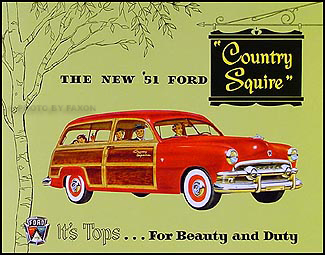 1951 Ford Country Squire Sales Brochure Reprint 