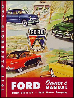 1951 Ford Car Owner's Manual Reprint