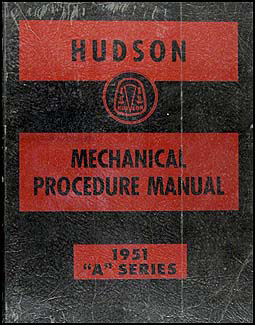 1951 Hudson Shop Manual Original 