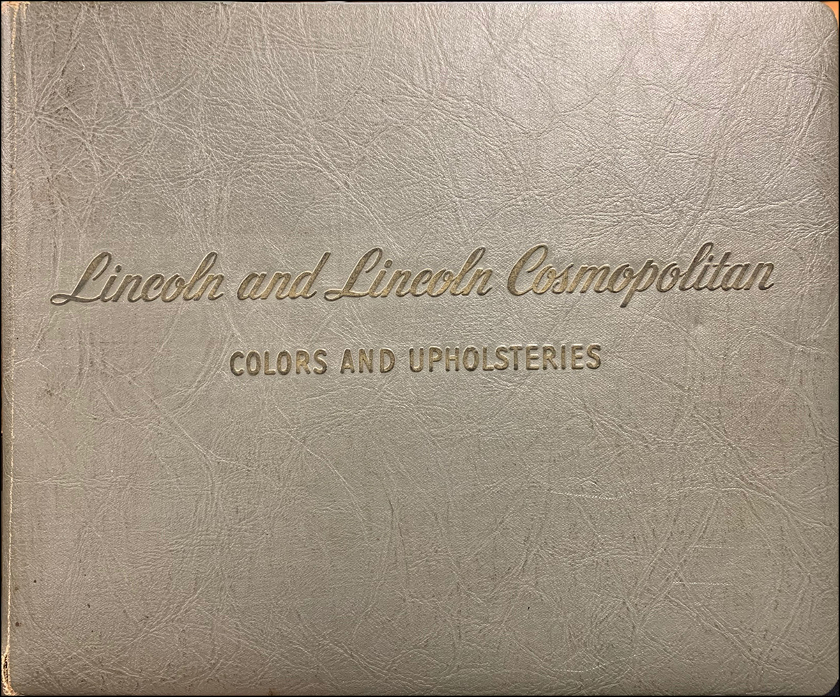 1951 Lincoln Color and Upholstery Dealer Album