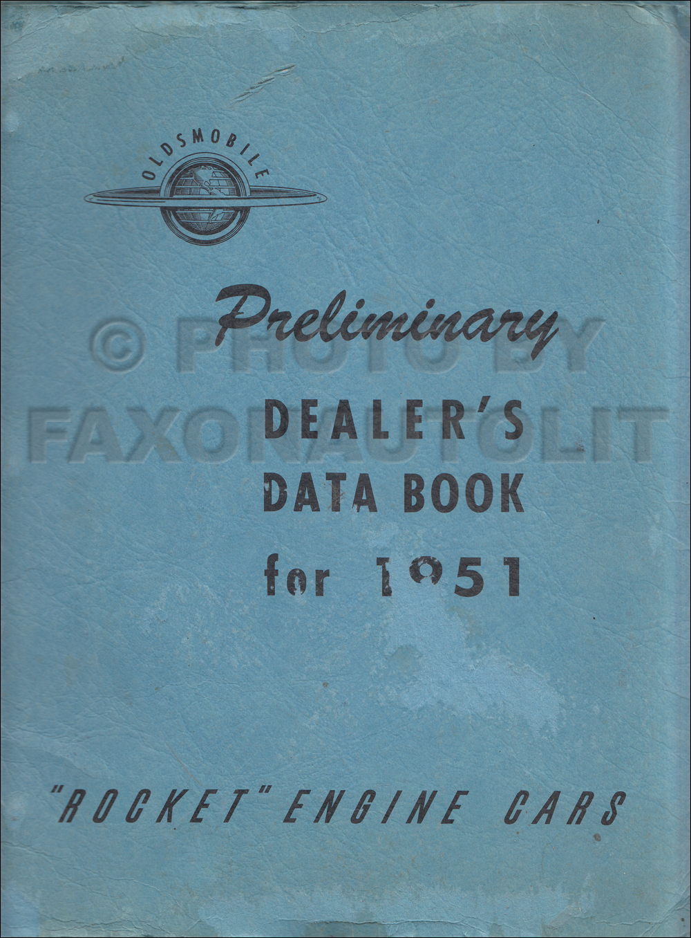 1951 Oldsmobile Dealer Data Book Original Preliminary