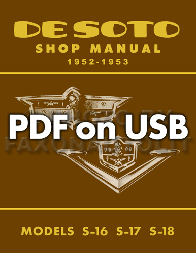 1952-1955 De Soto Shop Manual on CD