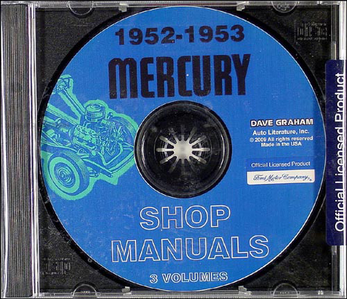 CD-ROM 1952-1953 Mercury Shop Manual Set