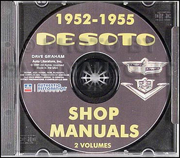 1952-1955 De Soto Shop Manual on CD